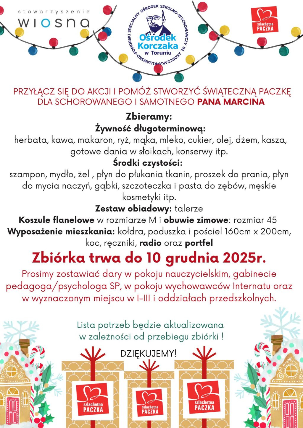 Szlachetna Paczka 2025 Plakat